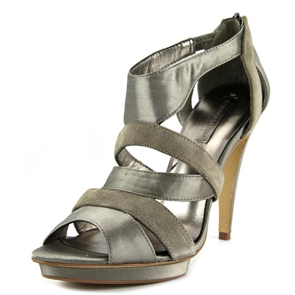 BCBG MaxAzria ‘Rosalind’ Open Toe Platform Heels - Picture 6 of 8
